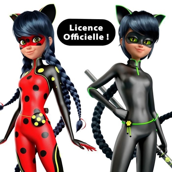 Poppu Ladybug Transformaatio - BANDAI - Miraculous 26 cm - Vaatevaihto röd svart