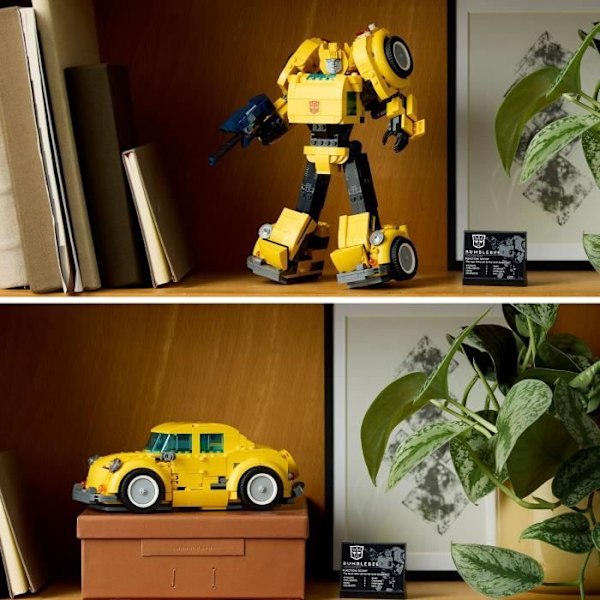 LEGO® Icons 10338 Transformers Bumblebee - Vuxen robotfigur - Fordon gul