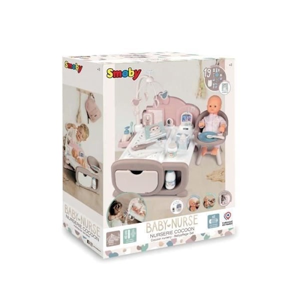 Smoby - Babysygeplejerske - Nursery Cocoon - Pleje-, nat- og måltidsområder - 220379