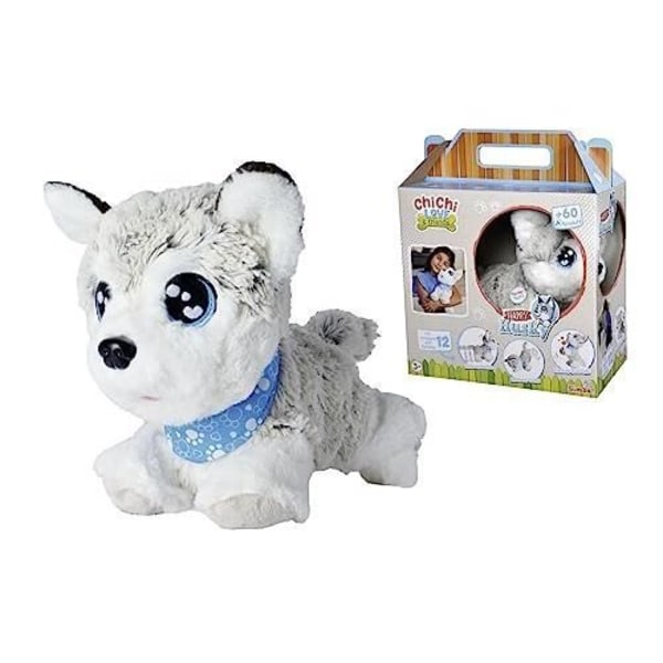 Interaktivt legetøj - SIMBA - CHI CHI LOVE HAPPY HUSKY - 12 stemmekommandoer - 60 forskellige lyde - 30 cm