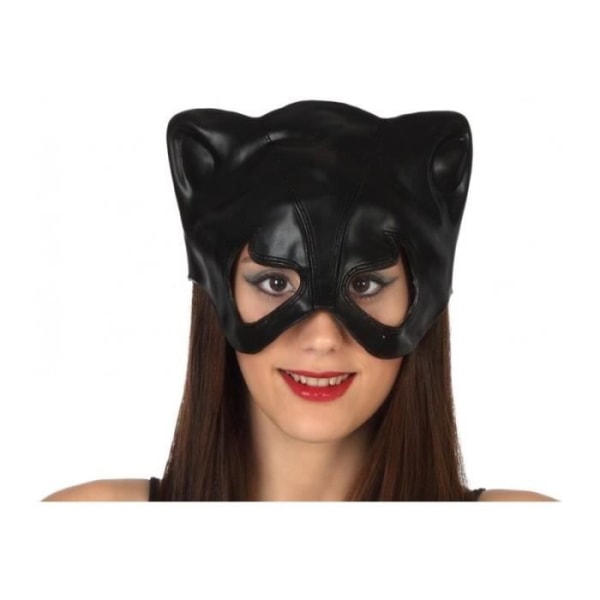 Catwoman Mask - ATOSA - Kostymtillbehör - Svart - Unisex - Vuxen