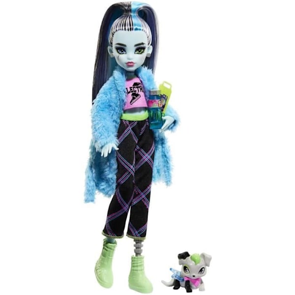 Monster High - Yöpyjama - Frankie Stein - nukke ja oheistarvikkeet HKY68 Flerfärgad