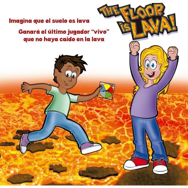 Gulv er lava - Brætspil - GOLIATH - Fra 5 år Flerfärgad