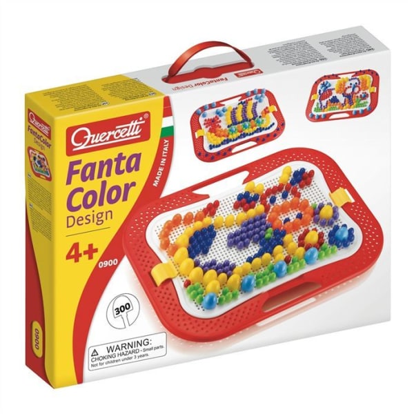 Kreativt legetøj - QUERCETTI - FantaColor Design - 300 knapper i 3 størrelser - Etui inkluderet