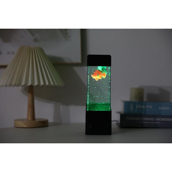 I-TOTAL® - Lampa Bubble Fish med fyrkantig fisk Blå