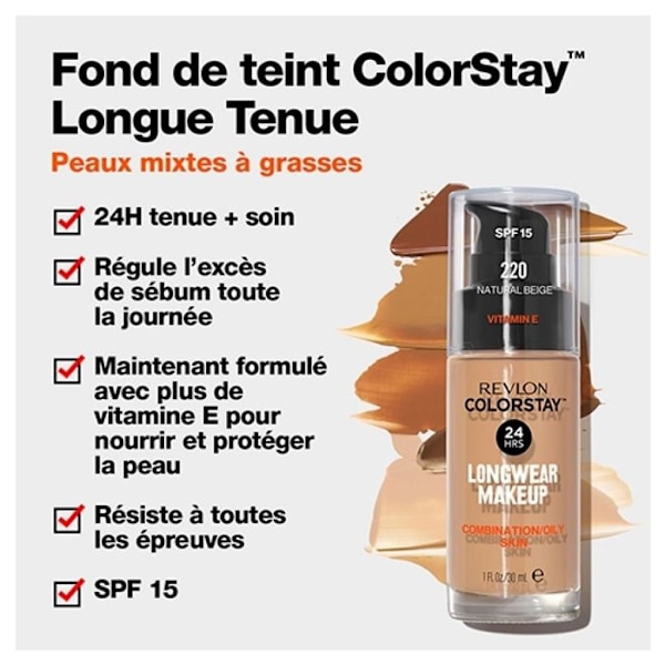 Revlon ColorStay Foundation Kombinerad/Fet hud 30ml