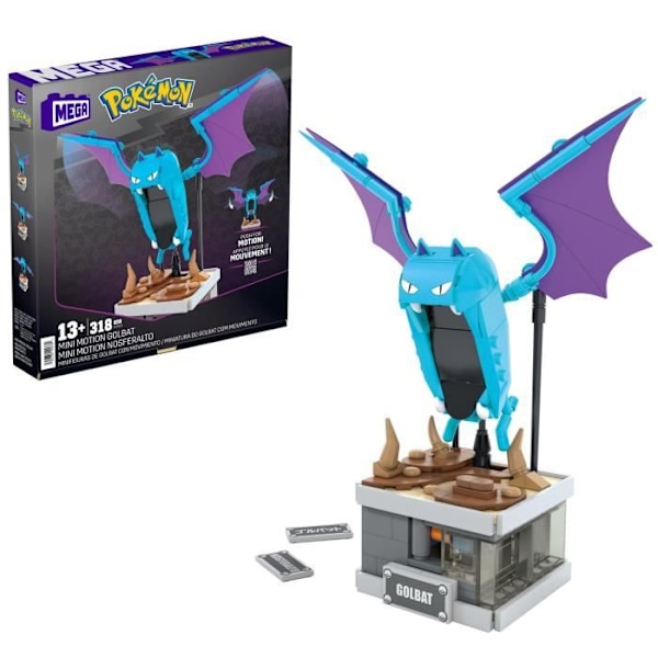 Byggelegetøj - MEGA - Nosferalto - Actionfigur - MEGA Pokémon Collection