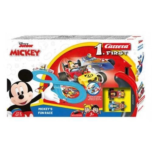 Racing Toy - CARRERA - Carrera FIRST 63045 Mickey's Fun Race - Racerbane - To biler - Blå Blå