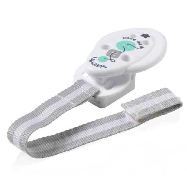 Sutteclips - TOMMEE TIPPEE - Dyr - BPA Fri - Hvid og Grå Vitt och grått