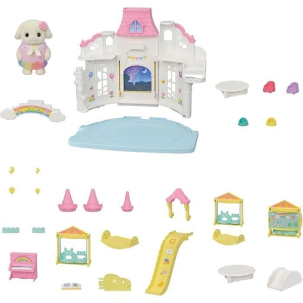 Docka - SYLVANIAN FAMILIES - Den soliga spjälsängen - Flerfärgad - Blandat - Inomhus Flerfärgad