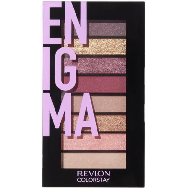 Øjenskygge - Revlon - N°920 Enigma - 8 koordinerede farver - 24 timers hold - Kompakt 8 samordnade färger