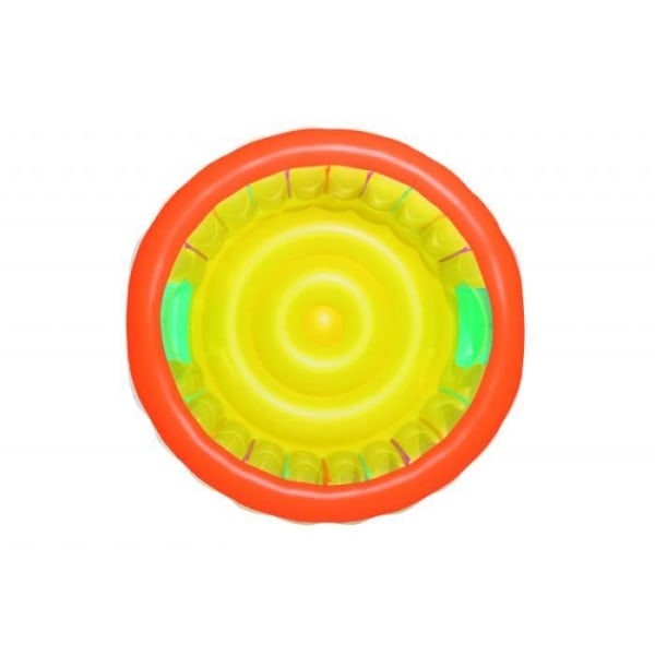 Udendørs legetøj - Oppustelig trampolin - BounceJam Up In Over - D. 180 cm x H. 86 cm Transparent