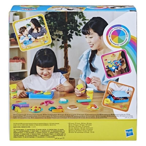 PLAY-DOH Little Chef's Kit, Muovailutaikina, 14 Keittiötarvikkeet, Esikoululelut, Playdoh-keittiöt Flerfärgad