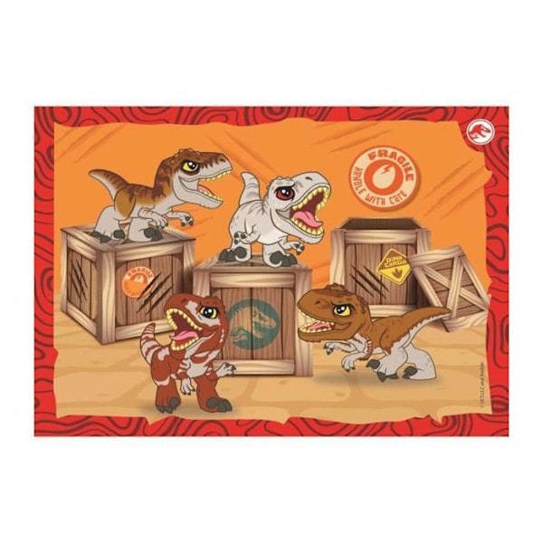 CLEMENTONI SUPERCOLOR 4 I 1-JURASSIC WORLD PROGRESSIVES (12, 16, 20, 2 Flerfärgad