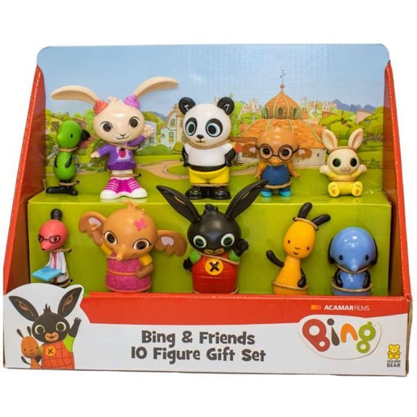 Bing Le Kanin Ensemble av 10 figurer av karaktärer