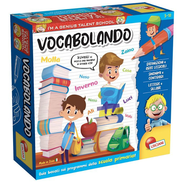 Brädspel - LISCIANIGIOCHI - I'm a Genius TS Vocabolando - Flerfärgad - 6 år och uppåt Flerfärgad