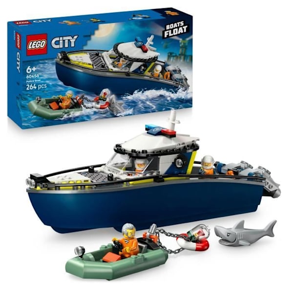 LEGO City 60456 Poliisi Pursuuti Veneellä - Leikkiä Poikille alkaen 6 vuotta