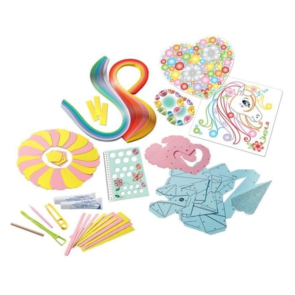 Be Creative Paper Art Maxi Origami, 3D-vikning, Quilling, 9 skapelser, Objektskapande, Kreativ fritid, Från 8 år – 18236, Ravensb