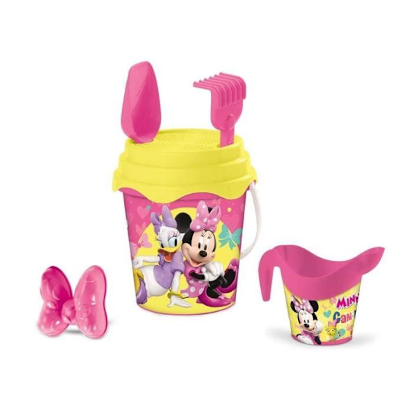 MINNIE - Komplet fyldt spand - 17 cm - Strandtilbehør - Pige - Fra 3 år