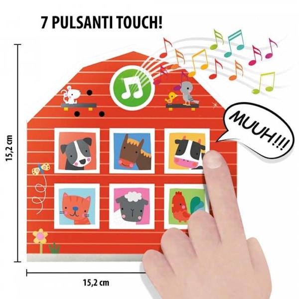Pedagogiskt spel - HEADU - Kon hur Montessori min första gård - Ljud och pussel - Barn 2-4 år gammal