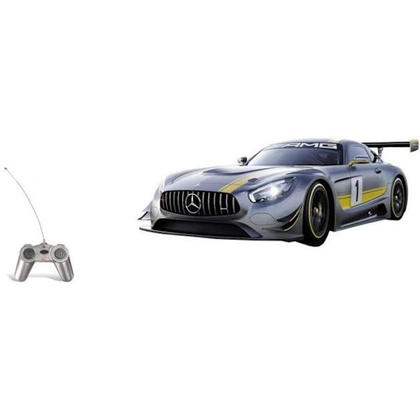 Radiostyret bil Mercedes AMG GT3 1:24 - Børn - MONDO - Skala 1:24 - RALLYE - Lexan karosseri - Sort