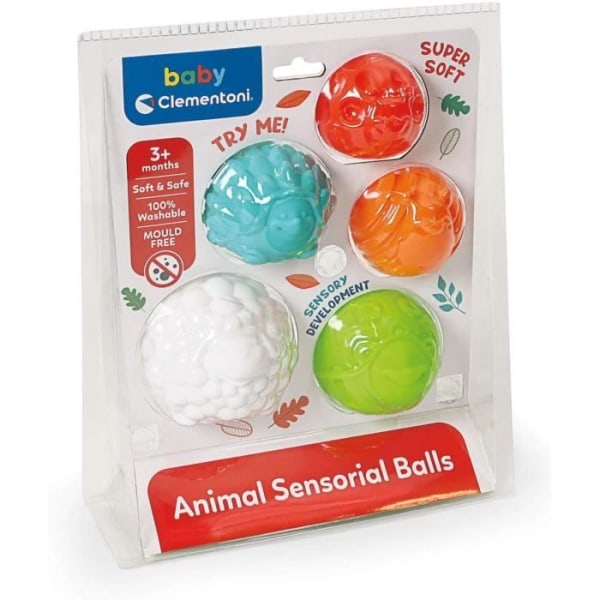 Baby Clementoni - Sensoriset pallot Flerfärgad