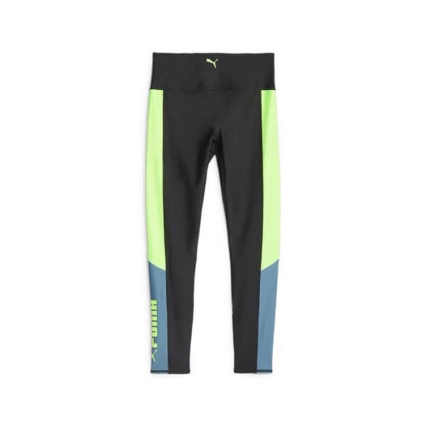 Puma Fit Eversculpt Colorblock högmidjade 7/8-leggings för kvinnor - svart/speedgrön - M
