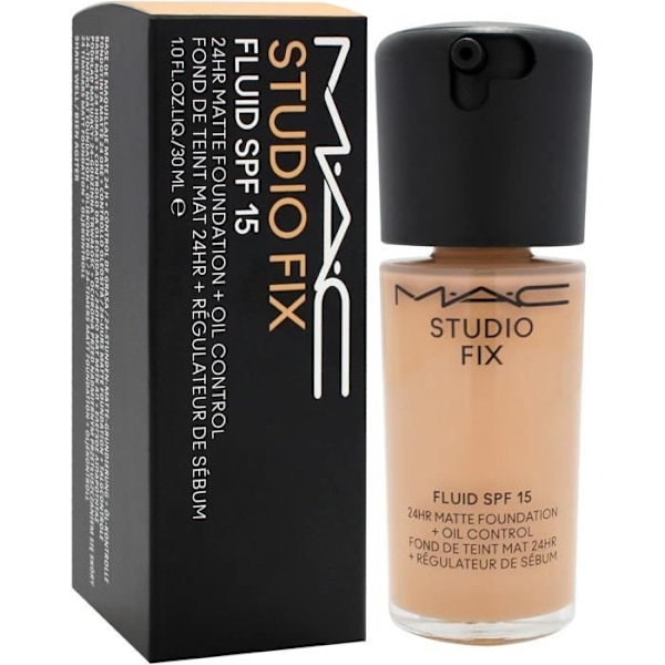 Fond de teint MAC Studio Fix Fluid SPF 15 24Hr Matte Foundation Plus Oil Control - NC37 - 1 oz Tranbär