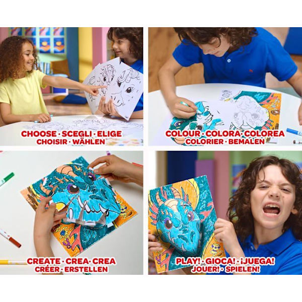 Farveleg - tegning - Crayola stencil - 04-2804