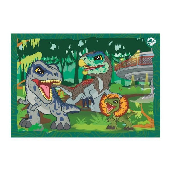CLEMENTONI SUPERCOLOR 4 I 1-JURASSIC WORLD PROGRESSIVES (12, 16, 20, 2 Flerfärgad