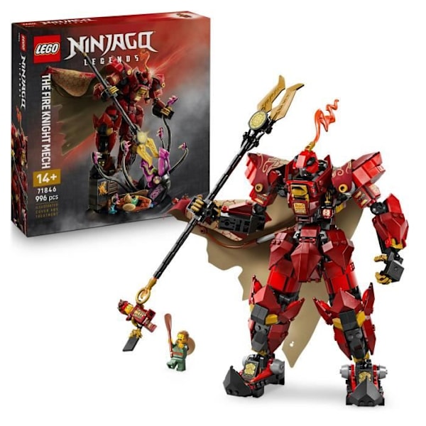 LEGO NINJAGO 71846 Elds Knight Robot - Byggsats för Killar 14 År - Kai