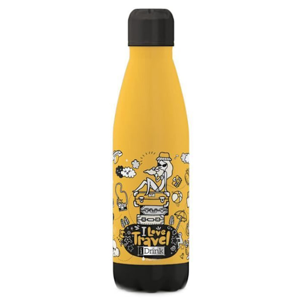 Total Juggling resetermosflaska 500 ml rostfritt stål gul