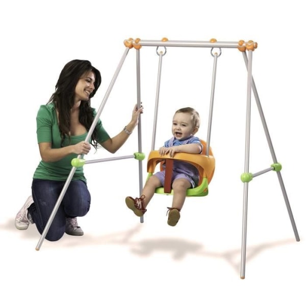 SMOBY baby swing baby swing Grönt, orange och grått