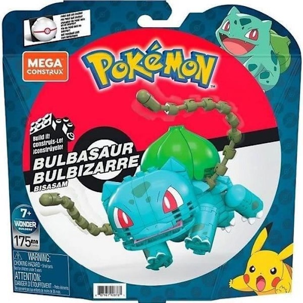 Mega Construx - Bulbasaur Pokémon at bygge - Bygge klodser - Fra 7 år GVK83 Grön