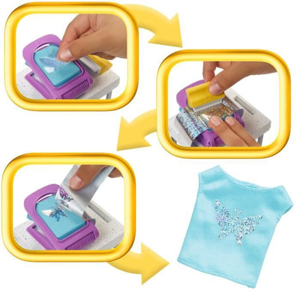 Barbie-Créations Boutique Box, nukke ja muotiasusteet HKT78 Flerfärgad