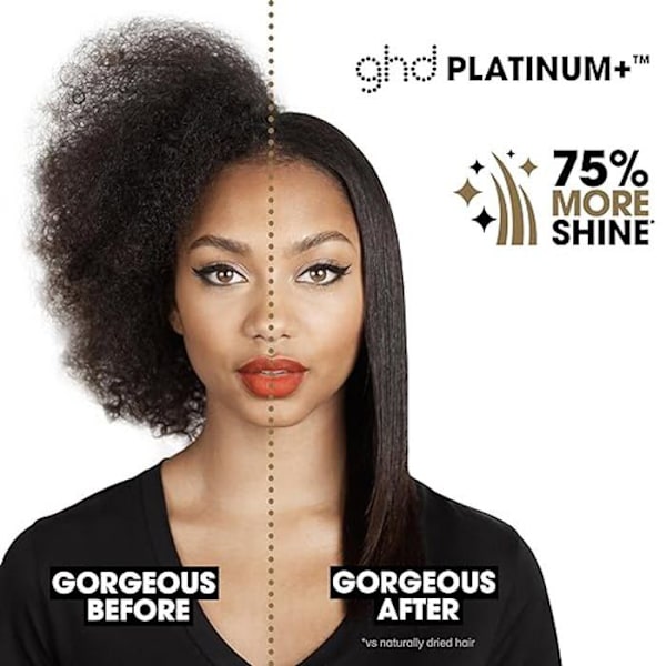 Plattång - GHD - Platinum+ - Svart - Ultra-zone-teknik - Temperatur 185°C