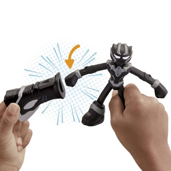 Play-Doh Black Panther, skarpe kløer med fleksibel figur og modelerør, fra 4 år, Marvel Flerfärgad