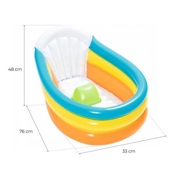 Squeaky Oppusteligt badekar 76x48x33 cm.