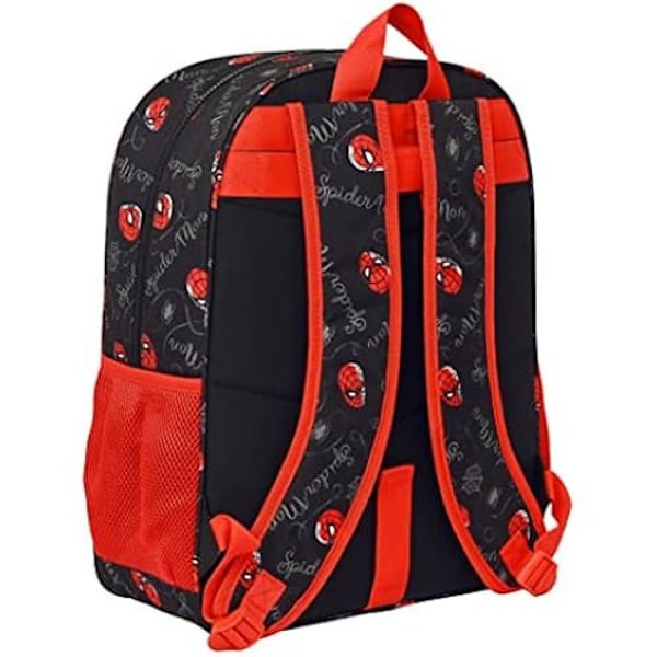 Mochila - SAFTA - Spider-Man 'HERO' - 33 cm - Anpassningsbar till vagn - Röd, Blå, Svart Röd, Blå, Svart