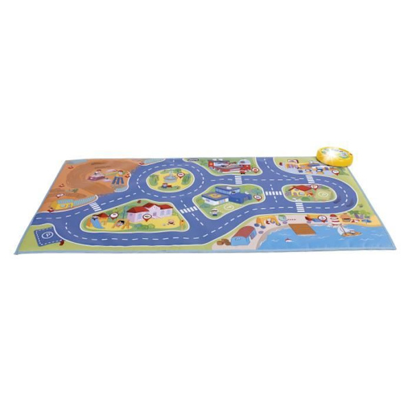 Elektronisk lekmatta - CHICCO - City Mini Turbo Touch - Flerfärgad - Blandad - 110 x 60 cm Flerfärgad