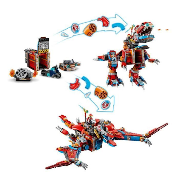 LEGO® DREAMZzz 71484 Cooper's C-Rex Dinosaur Robot - T. rex eller Pterodactyl Minifigure Flerfärgad