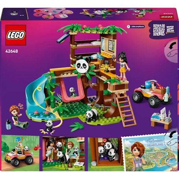 LEGO Friends 42648 Panda-temppeli - Rakennusleikki tytöille 7-vuotiaasta alkaen