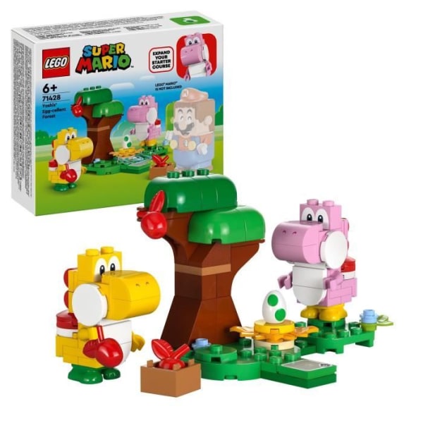 LEGO® 71428 Super Mario Yoshis skogsexpansionsset, barnleksak med 2 Yoshi-figurer