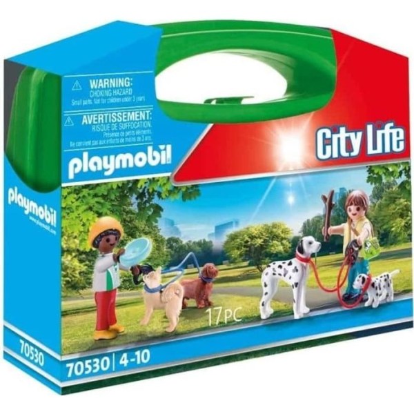 PLAYMOBIL - 70530 - Resväska för barn och hundar