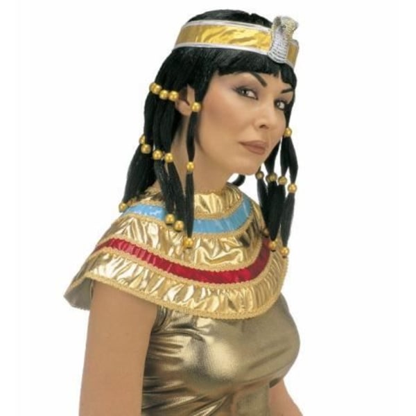 Peruk - WIDMANN - Cleopatra - Kvinna - Svart, guld och blå - Inomhus