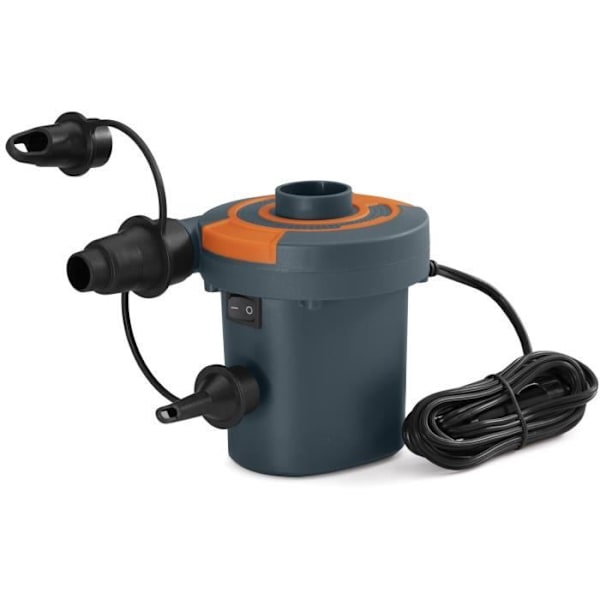 BESTWAY Sidewinder sähköinen ilmapumppu tupakansytyttimellä - 680 L Grå, svart och orange