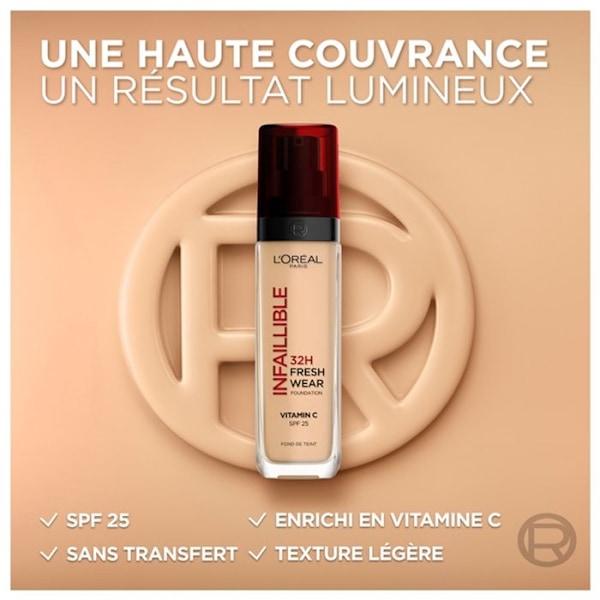 L'Oréal Paris Infallible 32h Freshwear Foundation 130 Beige Skin beige hud