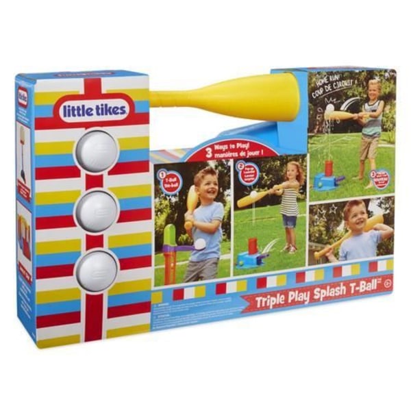 LITTLE TIKES TRIPLE PLAY SPLASH T-BALL SÆT 648465E7 NAIPO Flerfärgad