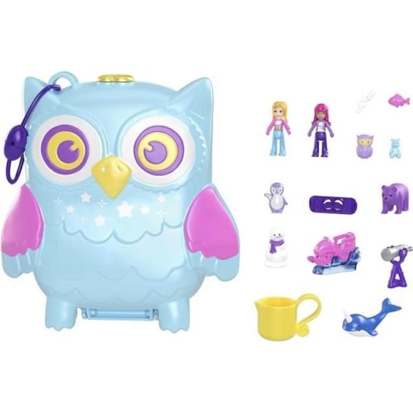 COFFRET HAREKAT SOIRÉE PYJAMA - POLLY POCKET - HKV37 - MINI DU POUPEE POLLY POCKET COFFRET KOMPAKT Flerfärgad
