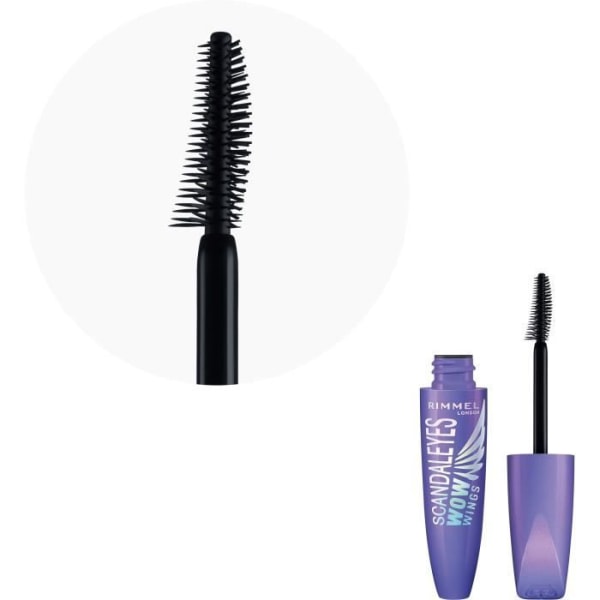 RIMMEL Mascara Scandaleyes Wow Wings - 001 Sort Svart